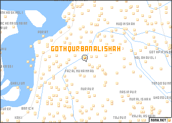 map of Goth Qurbān Ali Shāh