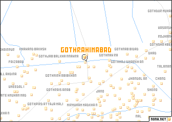 map of Goth Rahīmābād