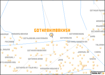 map of Goth Rahīm Bakhsh