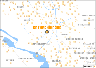 map of Goth Rahīm Dāhri