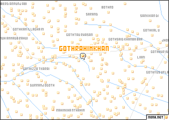 map of Goth Rahīm Khān