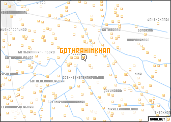 map of Goth Rahīm Khān