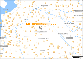 map of Goth Rahīm Panhwar