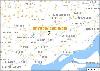 map of Goth Rāja Mamdani