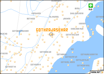 map of Goth Rāja Sehar