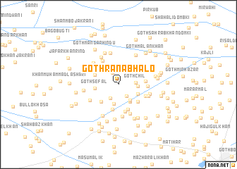 map of Goth Rāna Bhalo