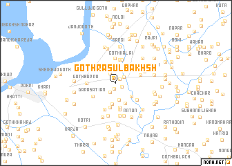 map of Goth Rasūl Bakhsh