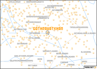 map of Goth Rāwat Khān