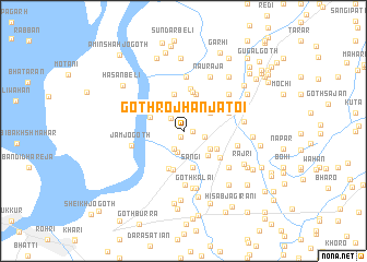 map of Goth Rojhān Jatoi