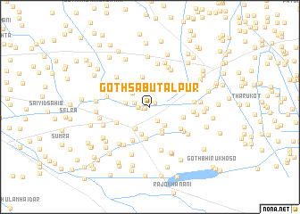 map of Goth Sābu Tālpur