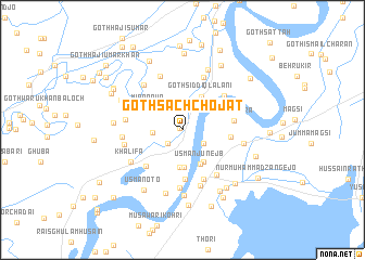 map of Goth Sachcho Jat