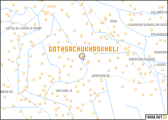 map of Goth Sachu Khāskheli