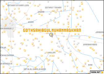 map of Goth Sāhib Gul Muhammad Khān