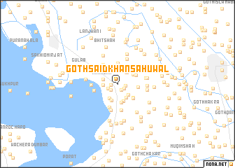 map of Goth Said Khān Sāhūwāl