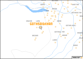 map of Goth Said Khān