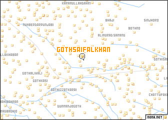 map of Goth Saifal Khān