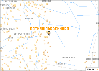 map of Goth Sāīndād Chhoro