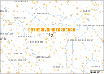 map of Goth Saiyid Matāra Shāh