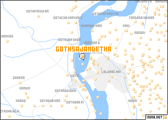 map of Goth Sājam Detha