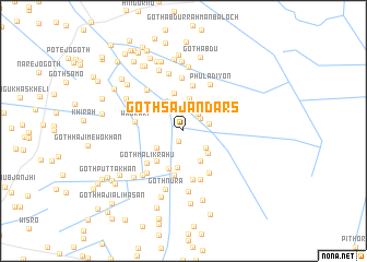 map of Goth Sājan Dars