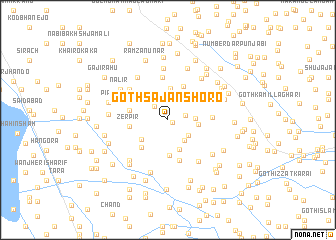 map of Goth Sājan Shoro