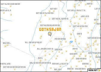 map of Goth Sājan