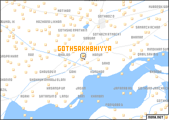 map of Goth Sākh Bhiyya