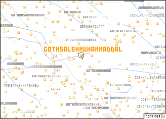 map of Goth Sāleh Muhammad Dal