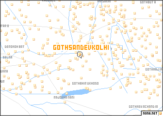 map of Goth Sāndev Kolhi