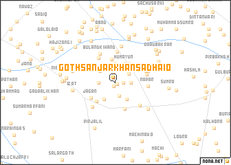 map of Goth Sanjar Khān Sadhāio