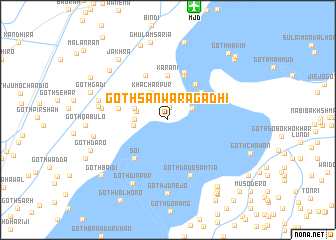 map of Goth Sanwāra Gādhi