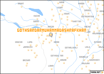 map of Goth Sardār Muhammad Ashraf Khān