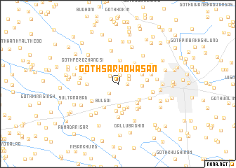 map of Goth Sarho Wasān