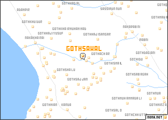 map of Goth Sāwal