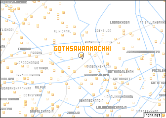 map of Goth Sāwan Māchhi