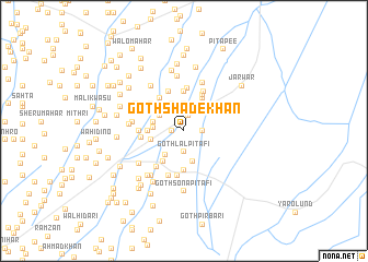 map of Goth Shāde Khān