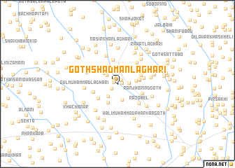 map of Goth Shādmān Laghāri