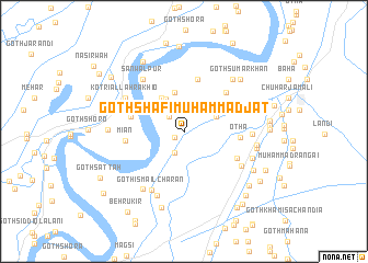 map of Goth Shafi Muhammad Jat