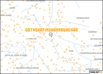 map of Goth Shafi Muhammad Mehar