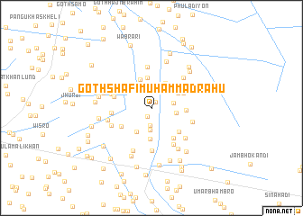 map of Goth Shafi Muhammad Rāhu