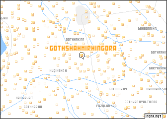 map of Goth Shāhmīr Hingora