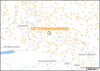 map of Goth Shāh Muhammad