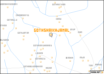 map of Goth Shaikh Jamāl