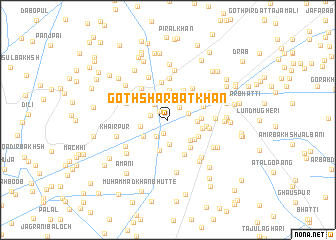 map of Goth Sharbat Khān