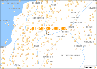 map of Goth Shārif Gānghro