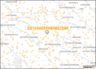 map of Goth Sher Khān Bozdār