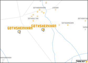 map of Goth Sher Khān