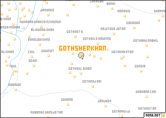 map of Goth Sher khān