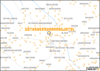 map of Goth Sher Muhammad Jatol