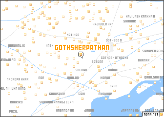 map of Goth Sher Pathān